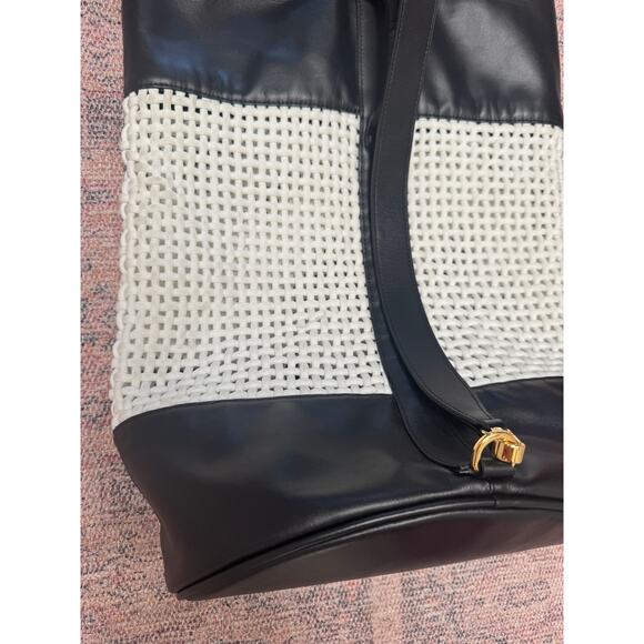 STAUD Leather Macramé Backpack main image 10